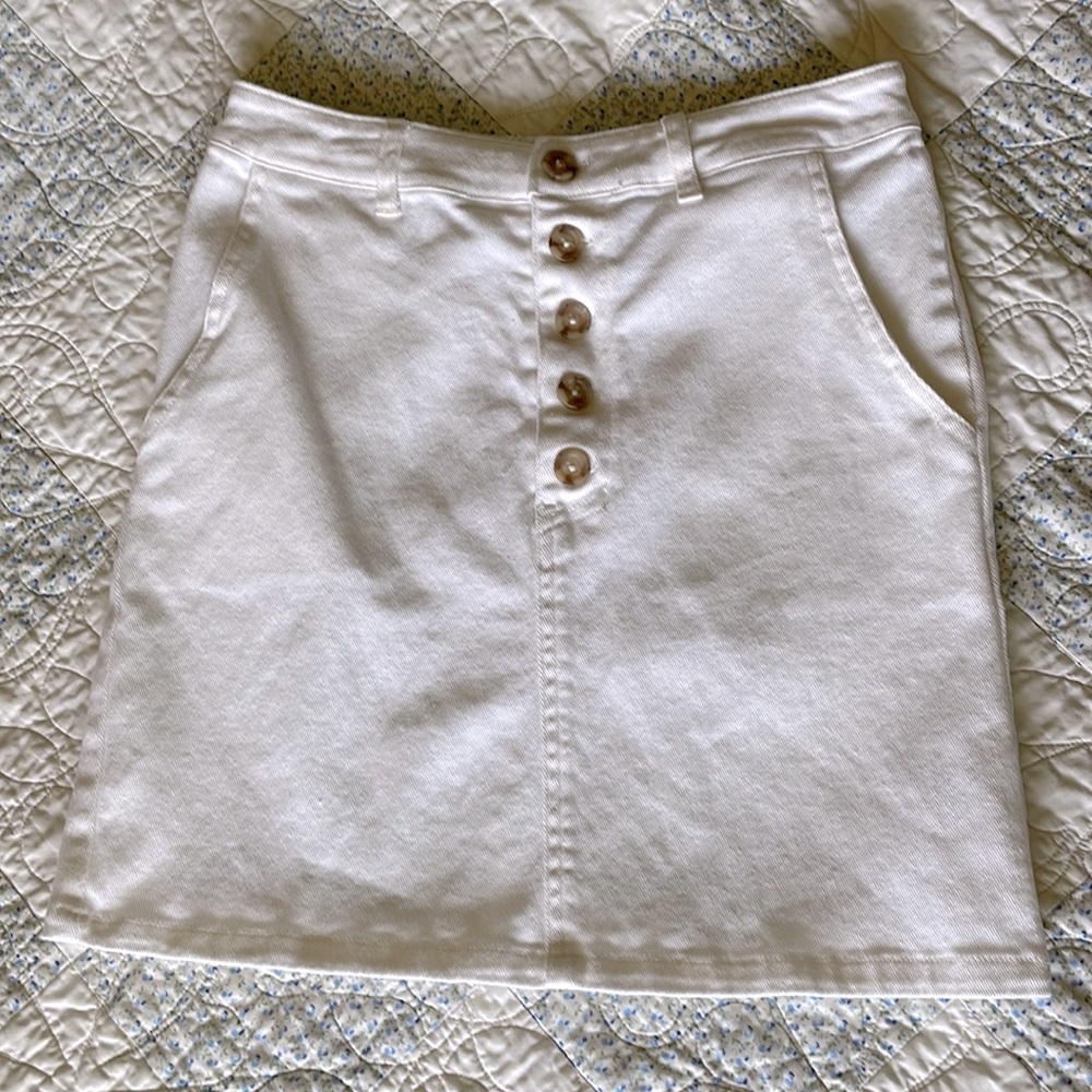 Wild fable white Jean skirt